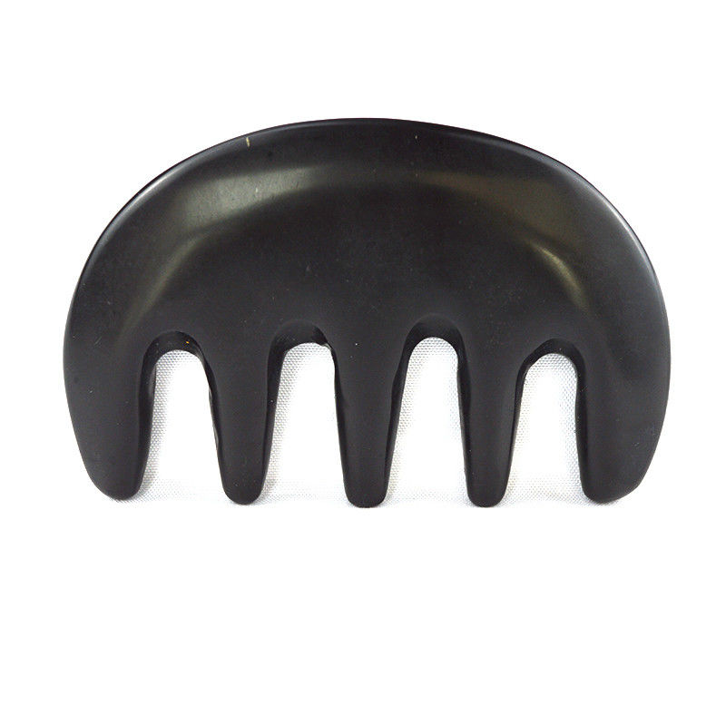 Massageur naturel de pierre Bian noire Gua Sha rasage peigne Guasha Facial Body Spa Outil de massage de soins de la peau Outil de salon de beauté