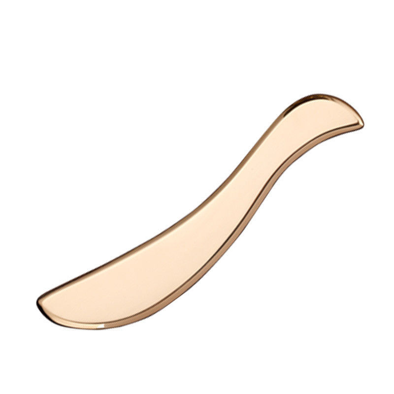 Outil de massage musculaire en forme de S Gua Sha cuivre pur grattant le dos masseur corporel Guasha planche pour le soin du cou et de la peau du corps