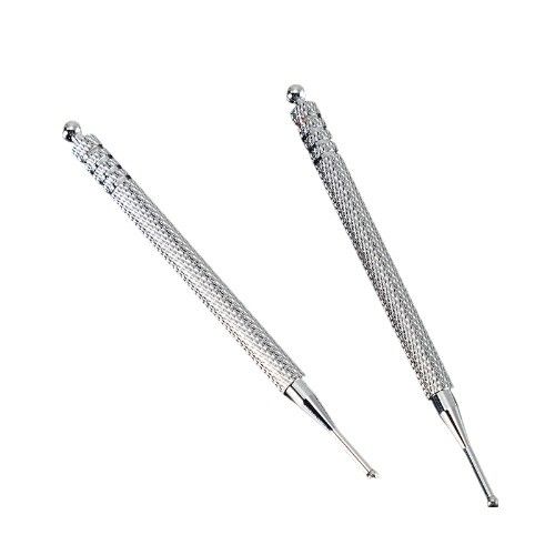 Équipement de massage corporel Prévention de la pression dans l'oreille en argent Point d'acupuncture Sondage de massage Détection auriculaire stylo Stick Soins de l'oreille Soins de santé