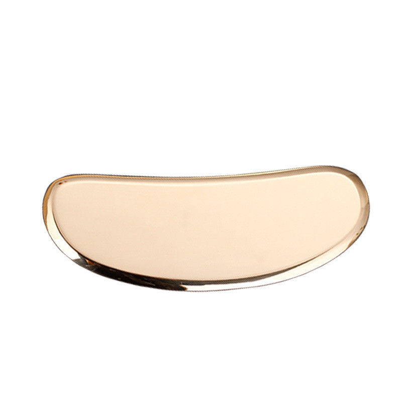 Outil de massage professionnel en or en cuivre en laiton Manche de massage du visage Guasha Board avec haute qualité