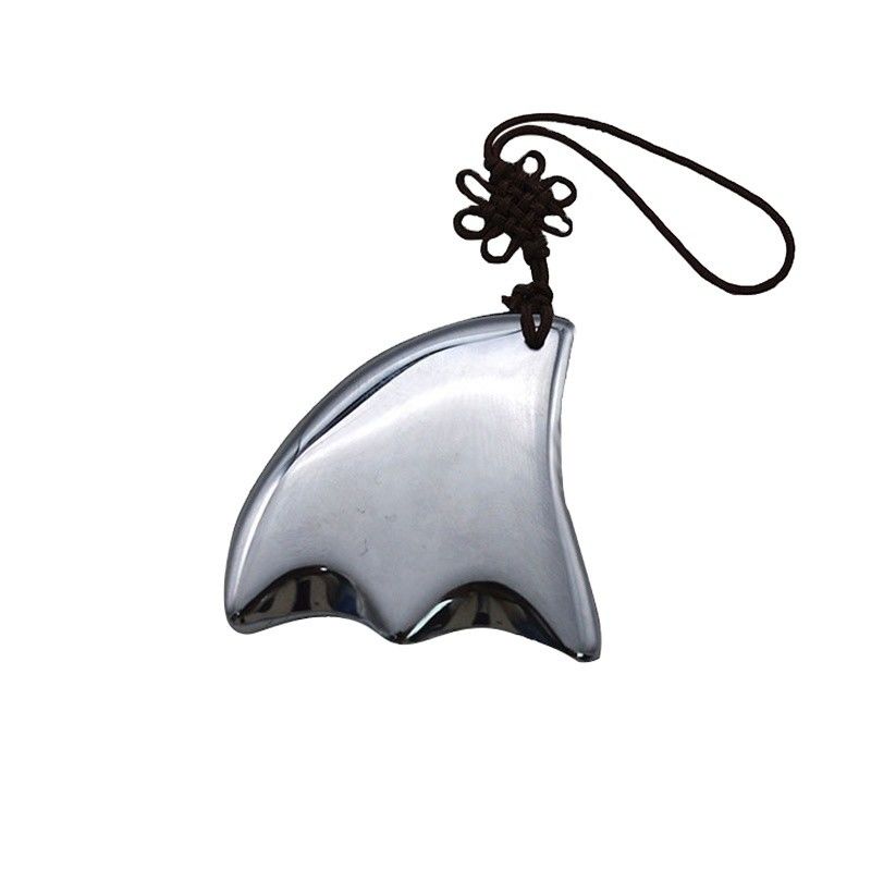 Fonction de massage du corps Soins de santé Meridiens faciaux en argent Terahertz Outil Gua Sha Pierre énergétique Massage au point d'acupuncture