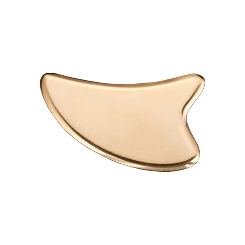 En forme de cœur d'or métal en laiton naturel Gua Sha grattage Guasha Massage facial spa pour le massage des acouphènes méridiens