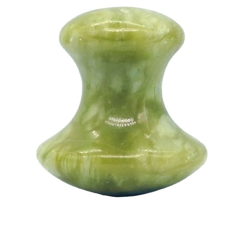 Pierre de massage en forme de champignon de jade naturel vert pour le massage musculaire et la beauté du visage Massage de santé Relaxation en 2024