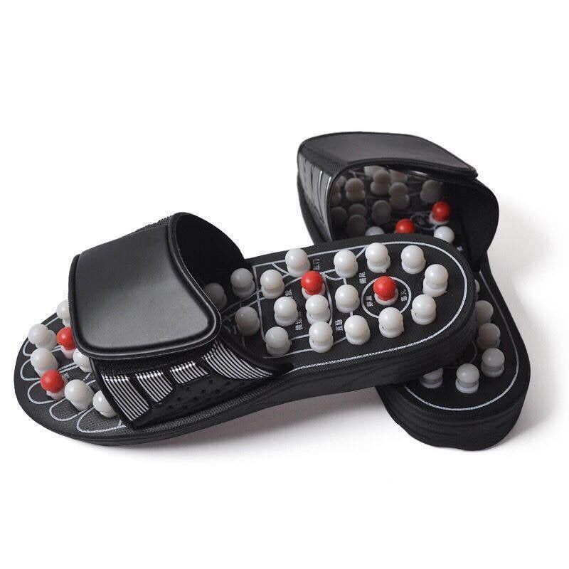 Outils de massage Logo personnalisé disponibled soins de santé Acupuncture pantoufles Masseur de pieds Chaussure avec pavé naturel