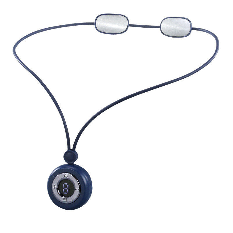 La zone de massage 2024 Smart Electric Pulse Mini Neckband Therapy Massager pour la protection du cou et le logo personnalisé est disponible