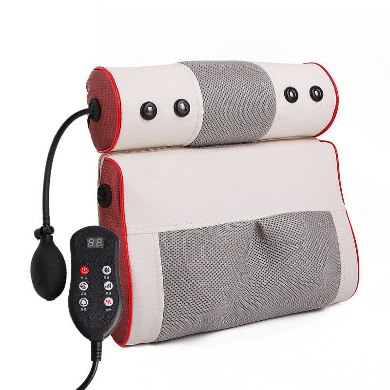 Corps Blanc Rouge Portable Massage Cervical Coussin chauffant Cou Épaule Relaxeur Massageur de corps Massageur de thérapie pour 2024