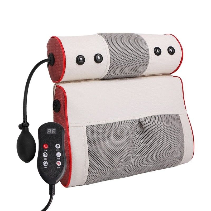 Équipement de massage 2 en 1 chauffage multifonctionnel de la colonne vertébrale cervicale de la colonne vertébrale de la voiture électrique Shiatsu Col du dos oreiller de massage