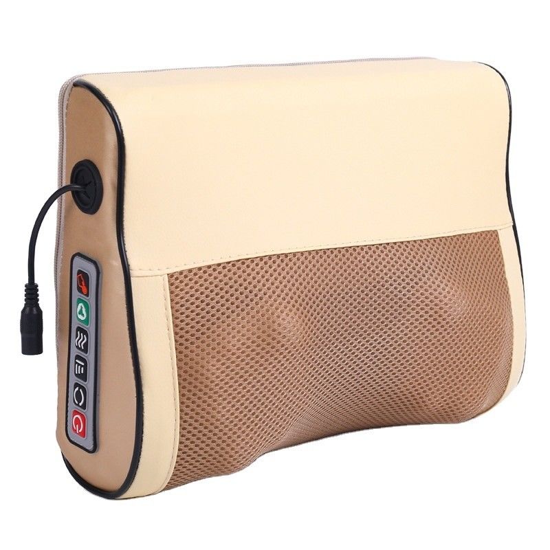 Coussin de massage corporel pour la maison commande manuelle par câble Massageur cervical Massageur de cou chauffage épaule cou taille tout le corps