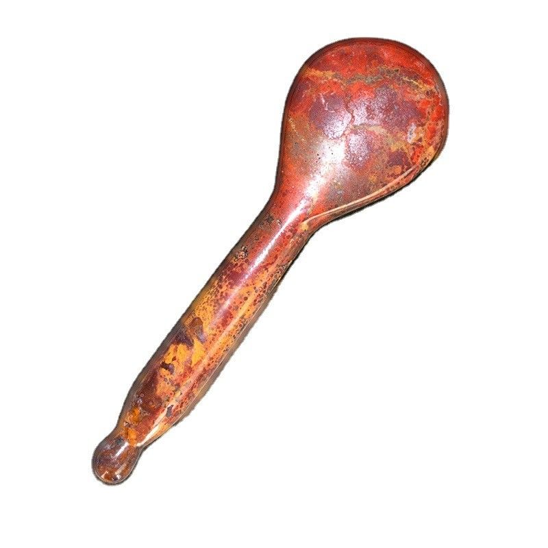 Red Mookaite Jade Gua Sha Stick pour le massage du visage à main et le massage de pierre de réflexologie