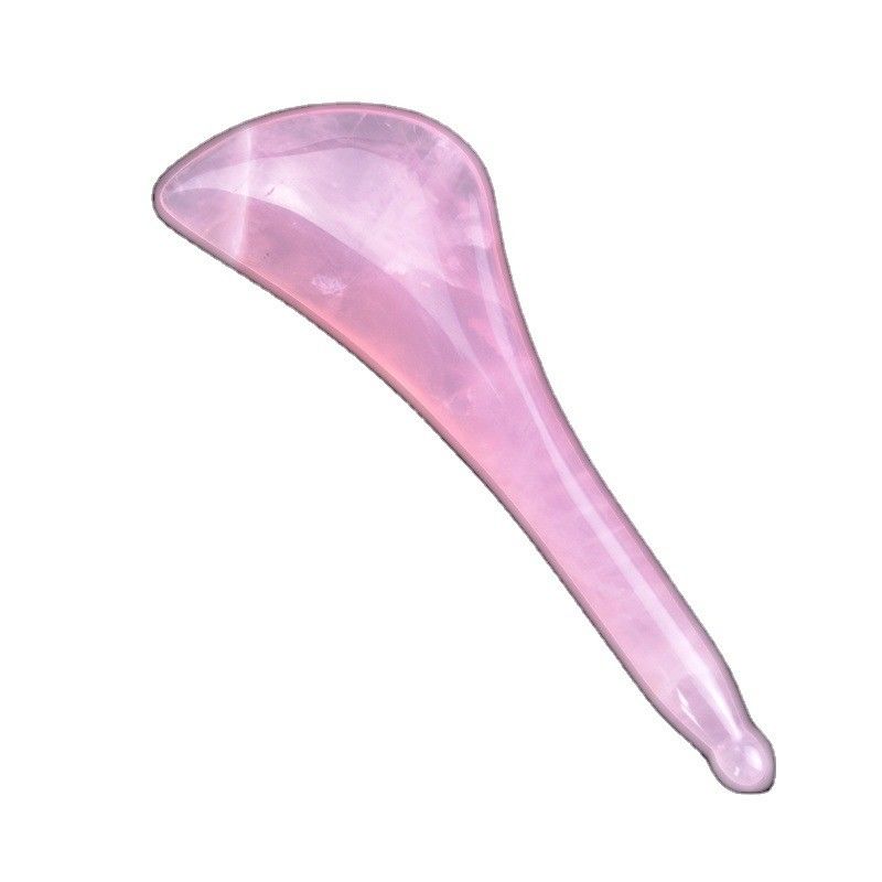 Outil de massage corporel rose quartz stylo Gua Sha Logo disponible pour le bâton d'acupuncture du visage et des yeux