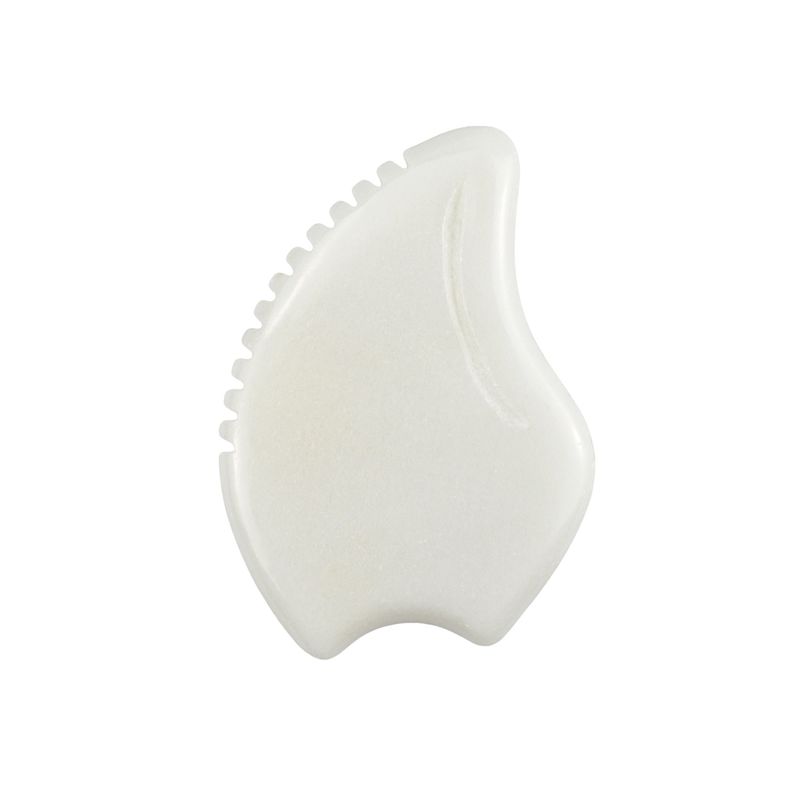 Outil de salon de beauté de soins de la peau de la pierre de jade blanche naturelle Gua Sha Scraping Board pour la massothérapie du corps