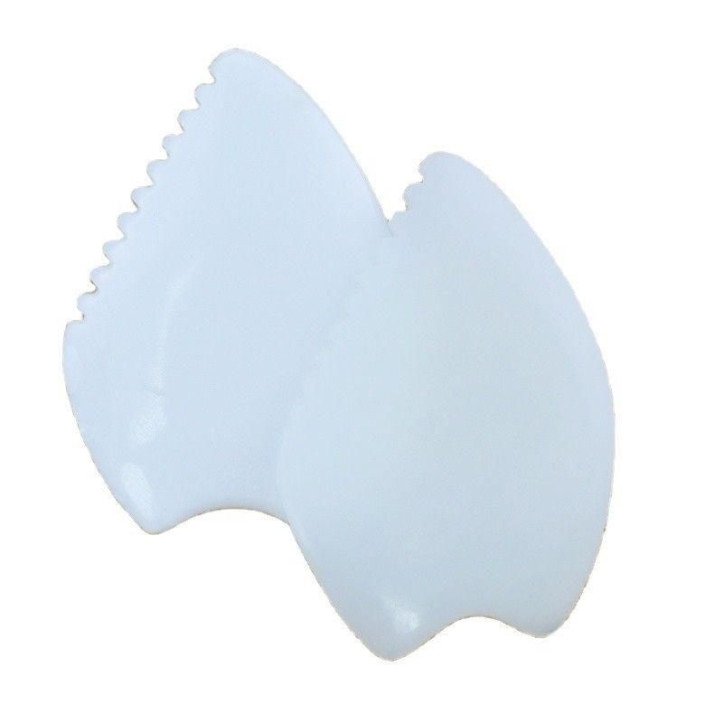 Massage du visage Afghan Jade Blanc Gua Sha Pierre Naturel Jade Pierre Guasha Outil de grattage Les meilleurs vendeurs Équipement de massage corporel