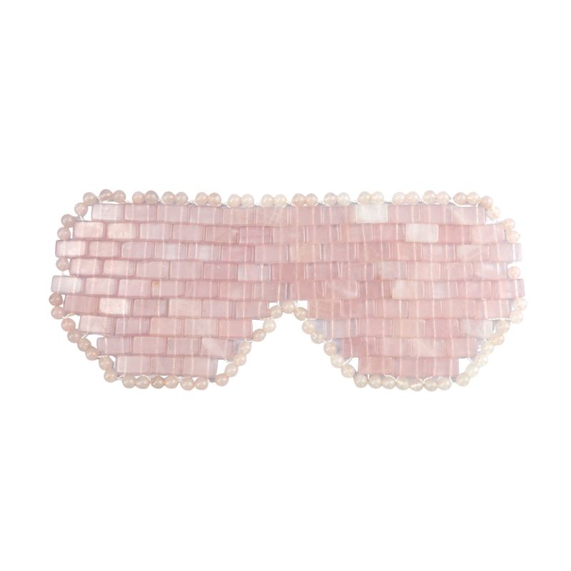 Soins oculaires naturels Rose Quartz Masque pour les yeux Masque pour le visage Jade Masque de guérison de pierre de cristal Anti-vieillissement Soins de la peau du visage Outils de massage du visage