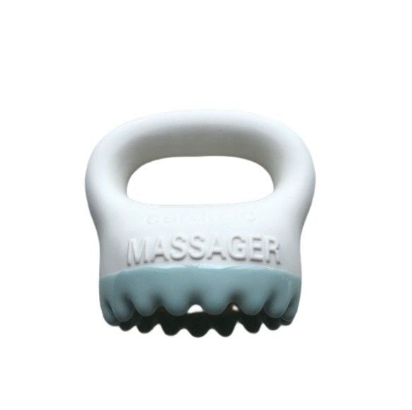 Équipement de massage corporel 2024 Blanc céramique Gua Sha rasage brosse de massage pour le cuir chevelu peigne de la tête thérapie et outil de beauté du visage