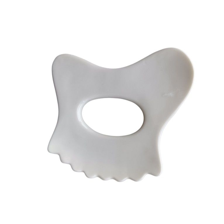 Logo personnalisé Disponibled Mini Ceramique Gua Sha Outil de massage Massage corporel pour le cou Visage et soins de la peau Spa lifting du visage