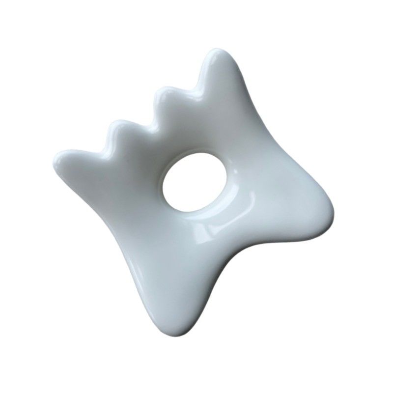 Équipement de massage corporel Mini Ceramic Gua Sha Massage Tablet pour le drainage lymphatique et le soin de la peau du visage