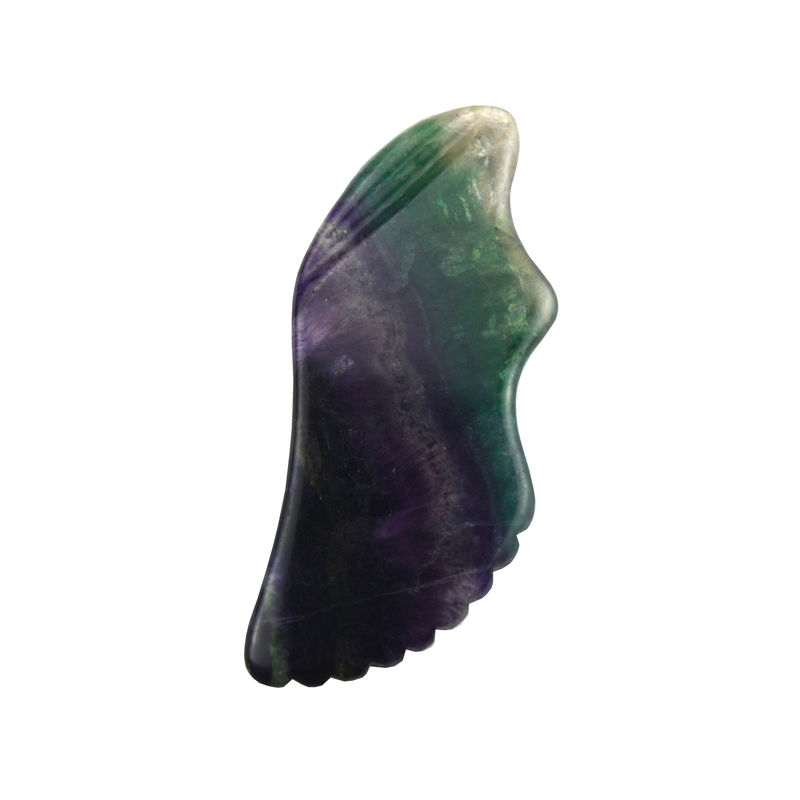 Équipement de massage corporel Les massages les plus vendus pour 2024 Fluorite arc-en-ciel Gua Sha Stone Soins personnels de la peau et spa