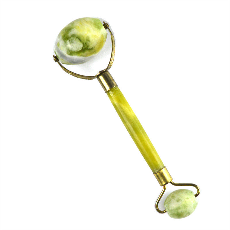 Xiuyan Jade soins de la peau de la pierre de jade thérapie de l' œil du visage de la peau de resserrement de spa éliminer les rides masseur face roulant avec poignée de fleur