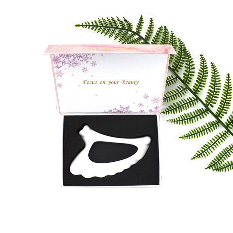 Outils de massage 2024 en forme d'aile en céramique Gua Sha Massageur à main pour le corps Massageur Drainage lymphatique et outil anti-âge