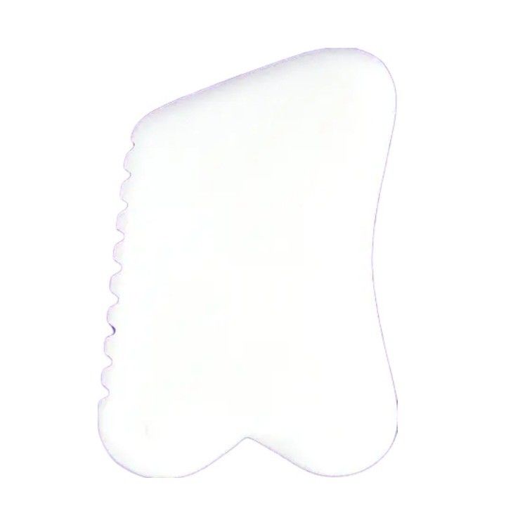 Logo personnalisé Disponibled Natural White Jade Gua Sha Scraping Board pour la beauté du visage Massage du corps Outil de soin de la peau de pierre