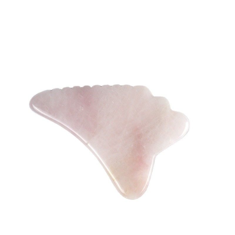2024 Wing Shape Rose Quartz Gua Sha Scraping Board Pink Crystal Guasha Massageur du corps facial Outil de spa pour les outils de massage