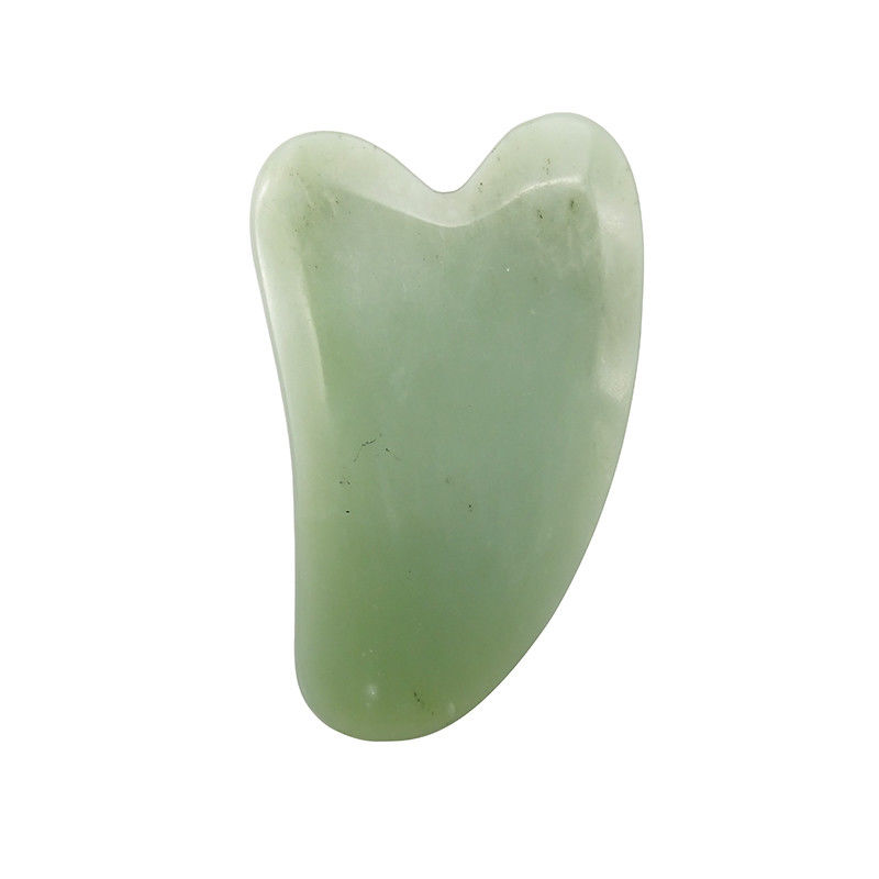 Xiuyan Jade Guasha Board pour le visage et le corps soins de la peau Forme du cœur Outil de massage Gua Sha pour soulager les tensions musculaires