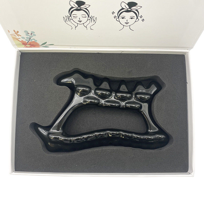 Outil de massage pour soins de santé personnels Noir céramique Gua Sha Traitement du visage et du corps Equipement de soin de la peau