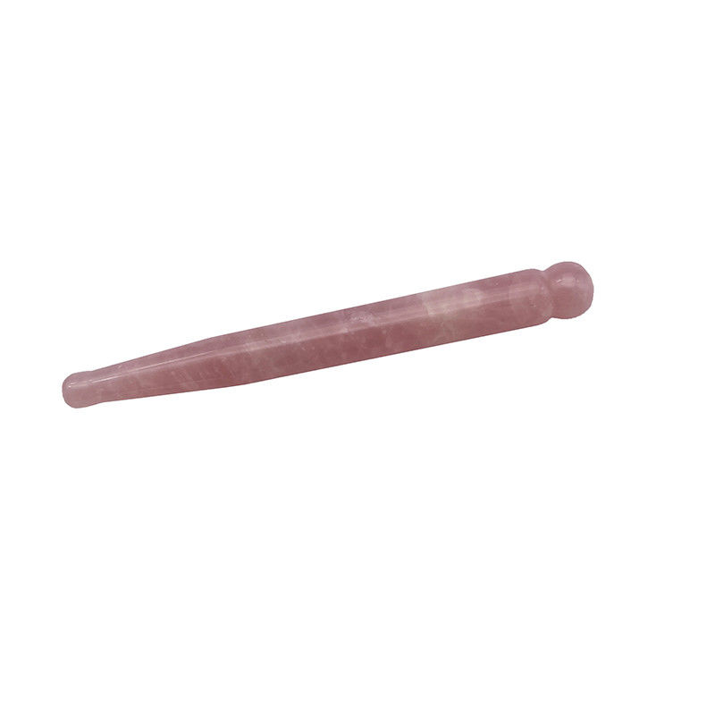 OEM ODM Naturel Rose Quartz Guasha Massage Stick Aiguille de soulagement musculaire du corps Gua Sha Massager Point Roller Guasha Outil