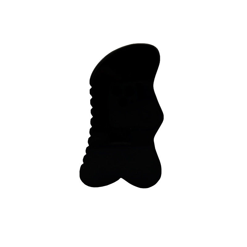 Masseur facial Obsidian Guasha Beau massage grattage Obsidian noir Masseur facial Acupuncture Gua Sha Eye Tableau de soins du visage Outil SPA