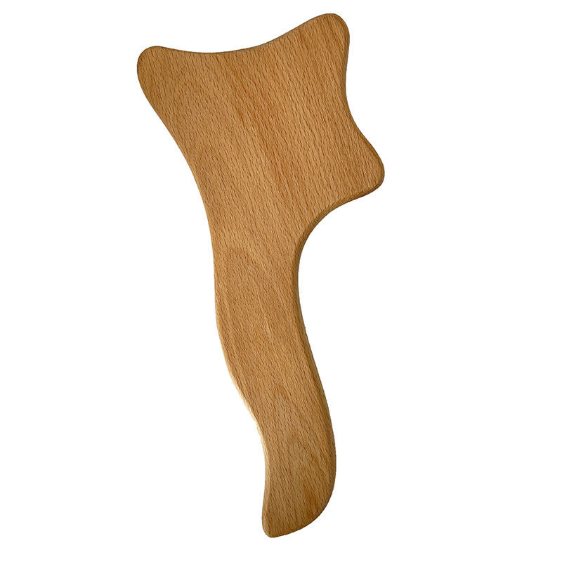 Roller musculaire en bois de hêtre pour la cosmétologie corporelle soulagement de la douleur et le drainage lymphatique Massage thérapie masseur