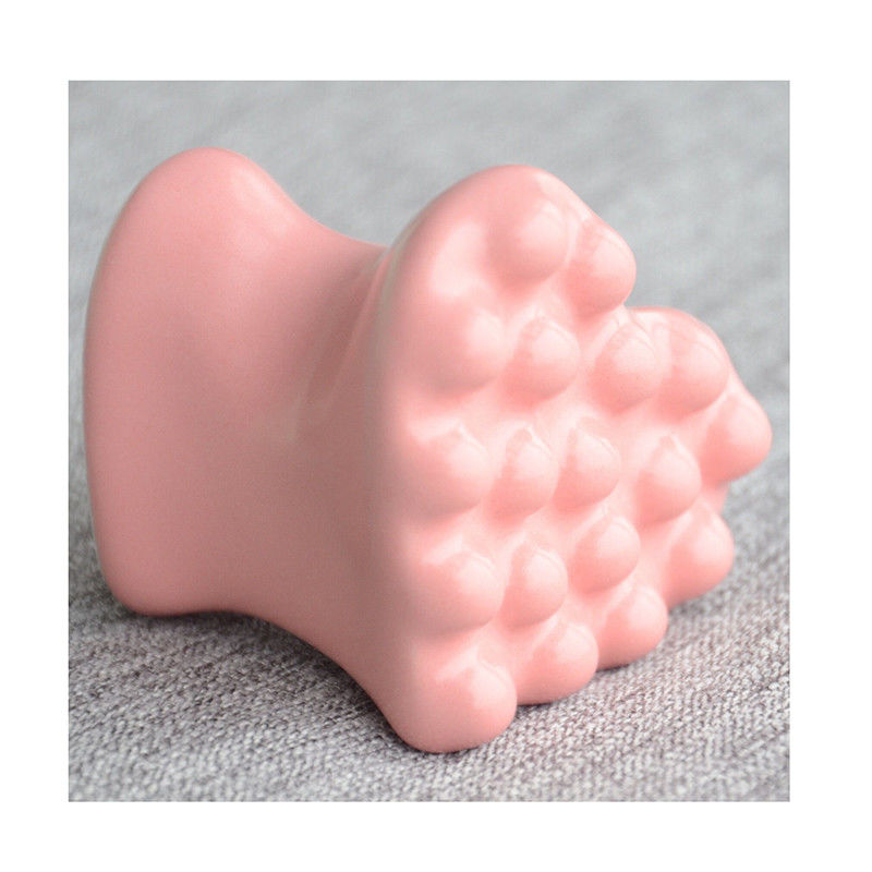 Logo personnalisé Outil de massage en céramique Gua Sha pour le drainage lymphatique du visage et du corps