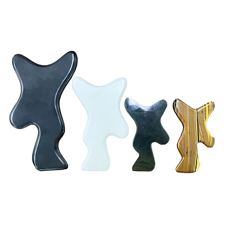 Médecine traditionnelle chinoise Logo personnalisable Quatre Jade Body Scraping Massage Tools pour les jambes Les bras et le dos