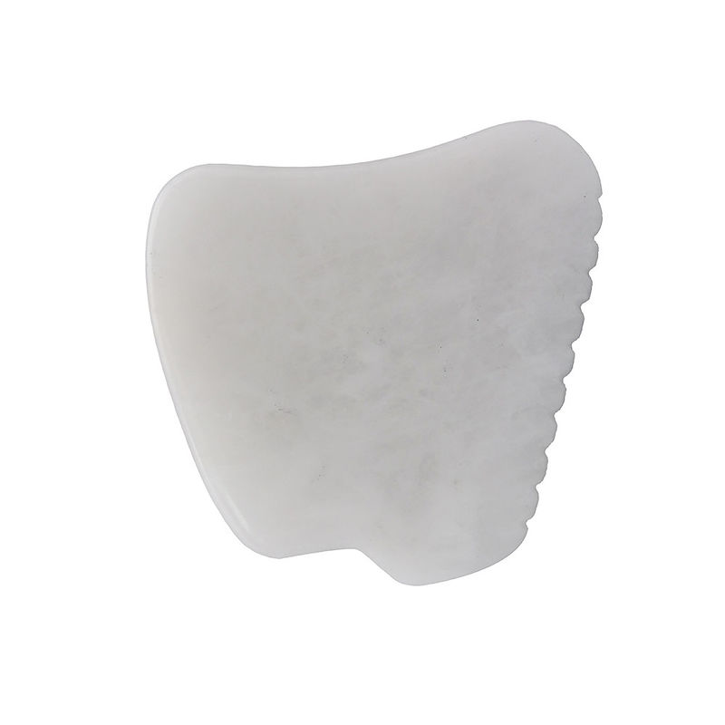 Fonction musicale Outil de massage Gua Sha de jade blanc pour la thérapie SPA Polissé pierre de jade naturelle Masseur facial Outil de Guasha