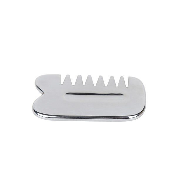 Massageur facial Authentique argent Terahertz Guasha pierre Gua Sha Peigne pour anti-âge et le rajeunissement du visage