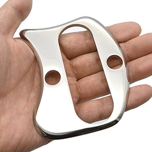 100*80*4.5mm MASSAGE Outils de massage à gratter en acier inoxydable pour réduire les rides