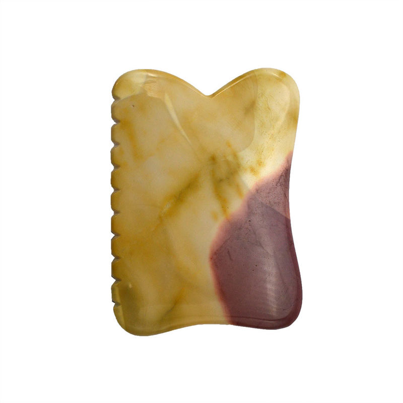 Outils de massage du corps de style chinois Mookaite Pour la beauté Guasha Stone Scrapping Face Gua Sha Stone Therapy Outil de massage Fin