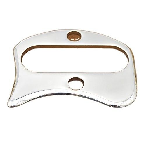 Outil Gua Sha en acier inoxydable pour masseur de corps Outils de massage de grattage Environ 9,8 cm * 7,5 cm Masseur en métal Guasha