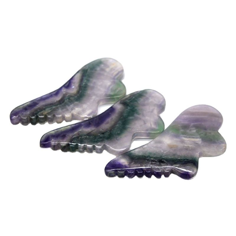 Outils de massage à gratter naturels Fluorite Jade Gua Sha Board OEM ODM pour les outils de massage
