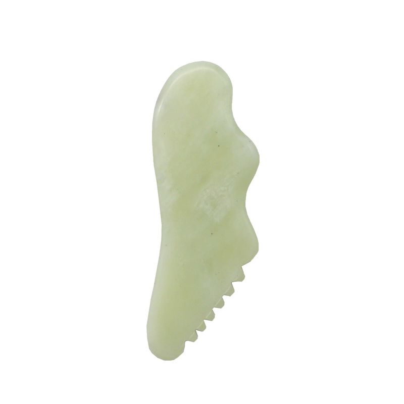 Outil de guasha de jade Xiuyn naturel sur mesure, grattage de pierre, massage, planche de guasha pour la beauté avec certificat et logo personnalisé.