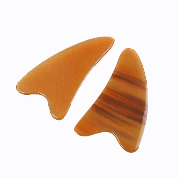 OEM/ODM Acceptable Outil de massage de la corne de boeuf pour le visage et le corps Outil naturel de pierre Gua Sha