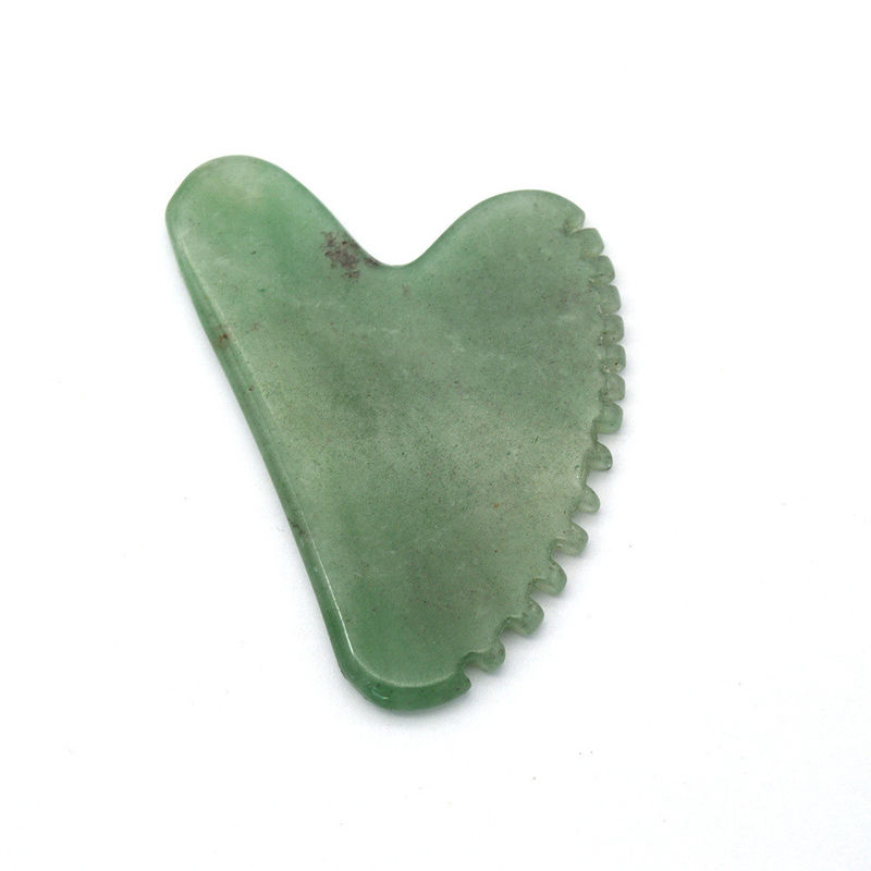 En forme de cœur, mastic à base d'aventurine verte, 100% de jade naturel, avec étiquette privée