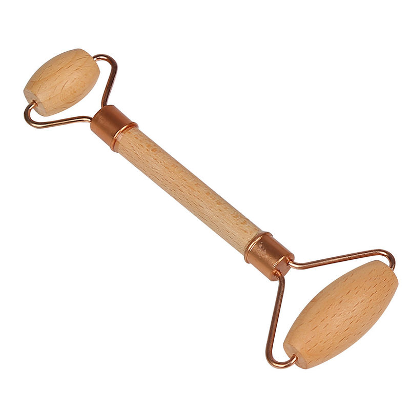 Le rouleau à double rouleau en bois est un rouleau à rouleaux de jade naturel.