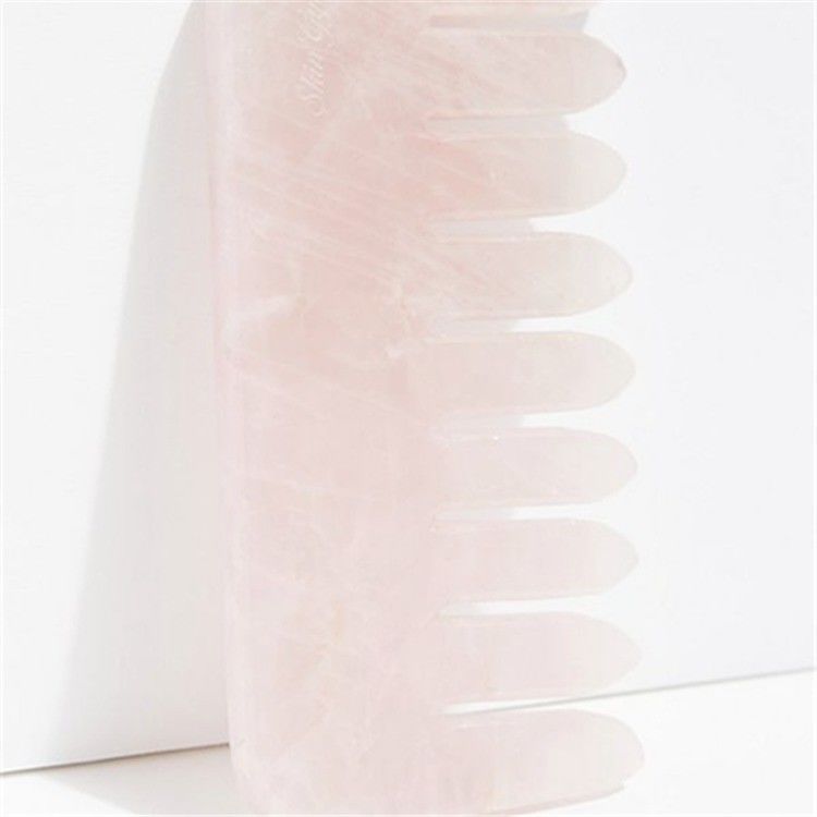 Outil de massage à gratter en quartz rose naturel Gua Sha pour le mode thérapeutique n ° abk-140