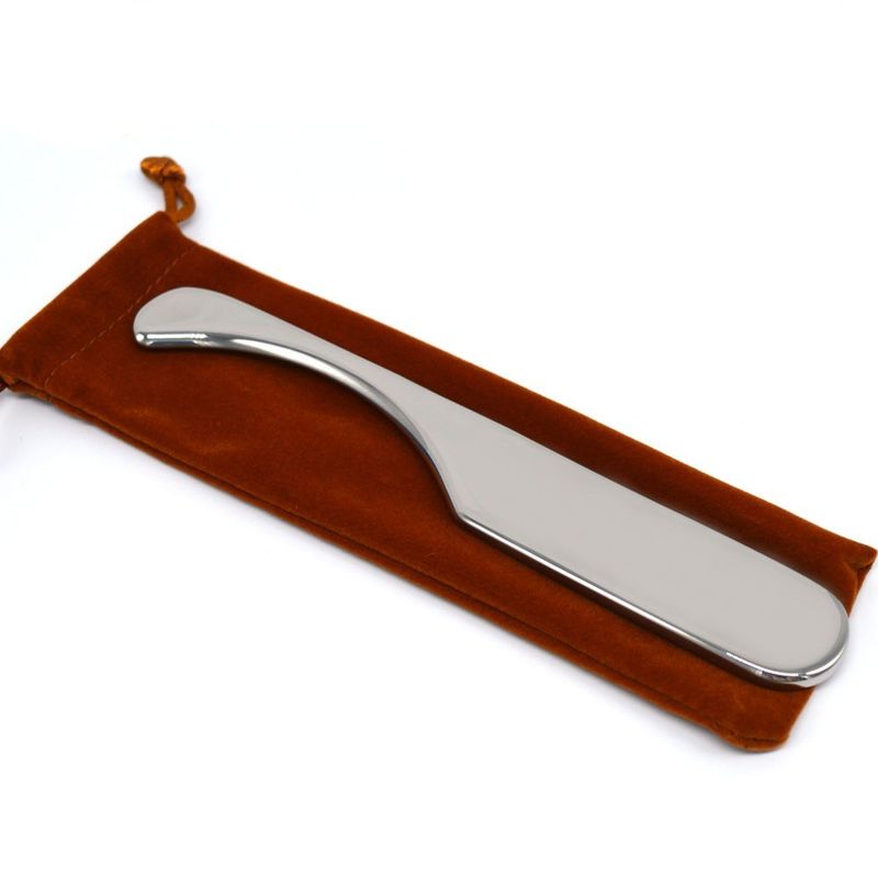 Fonction de masseur de corps 304 en acier inoxydable Gua sha grattage Outil de massage en métal Guasha Boards SPA Board Outil de santé du corps